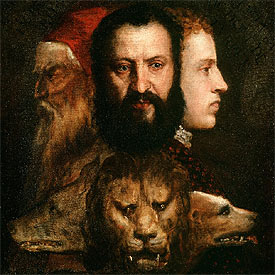  Alegoría de la prudencia,  de Tiziano.