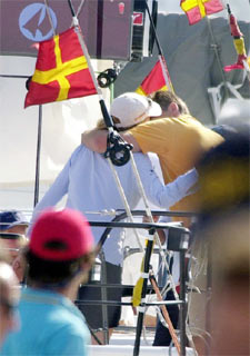 Cristina de Borbón e Iñaki Urdangarín, ayer en el puerto de Palma.rnrnENFOQUE