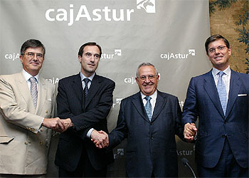 De izquierda a derecha: Joao Talone, Manuel Menéndez, Francisco Sánchez y Felipe Fernández.
