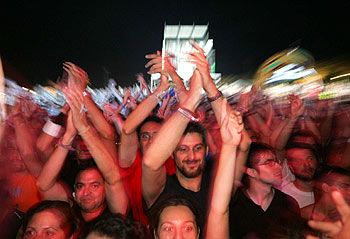 El público de Benicàssim, siempre participativo.