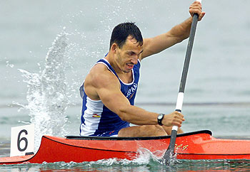 Jovino González, durante los Juegos Olímpicos de Sidney 2000.