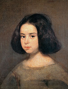 El cuadro  Retrato de niña,  de Diego Velázquez (The Hispanic Society of America, de Nueva York).