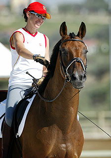 Beatriz Ferrer-Salat, a lomos de  Beauvalais .