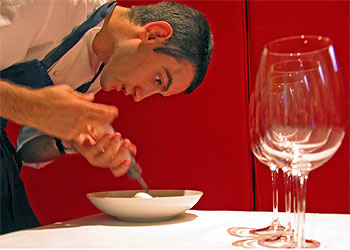 Joseán Martínez Alija, en el restaurante del Guggenheim de Bilbao.