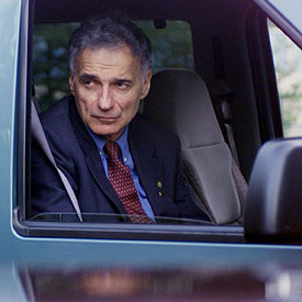 El candidato ecologista, Ralph Nader, en una imagen de archivo.