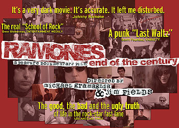 Poster del documental  The Ramones: The end of the century .