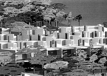 Maqueta actual de Torre Valentina: un proyecto de paisaje (1959), a partir de la propuesta de José Antonio Coderch.