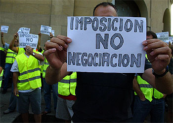 LA POLICÍA FORAL SE MOVILIZA.