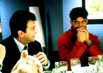 De izquierda a derecha, Laporta y Rijkaard, presidente y entrenador del Barça.