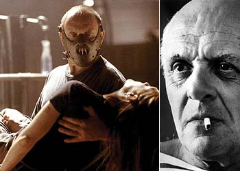 Con Julianne Moore en  Hannibal,   a la izquierda,  y en  Sobrevivir a Picasso , dirigida por James Ivory.