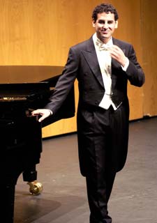 Juan Diego Flórez, durante su actuación en Santander.