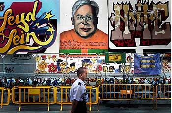 Joan Clos, inmortalizado en el Fórum