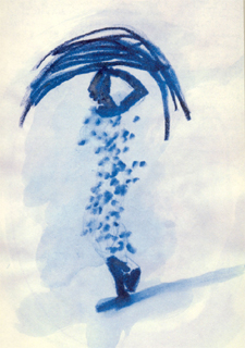 Dibujo de Miquel Barceló en  Cuadernos de África. 