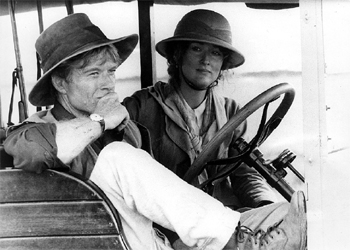 Meryl Streep, con Robert Redford en  Memorias de África 