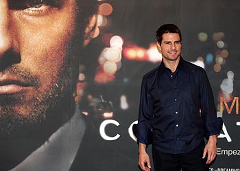 Tom Cruise, durante la presentación de  Collateral,  en Madrid.