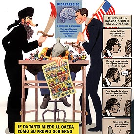 Fragmento de una página de  Sin la sombra de las Torres,  de Art Spiegelman.