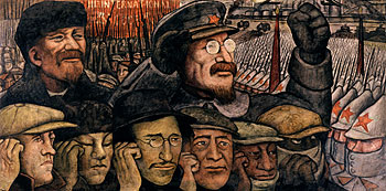  Revolución,   de Diego Rivera.