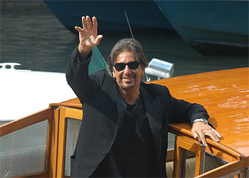 Al Pacino presentó en Venecia su película  El mercader de Venecia. 