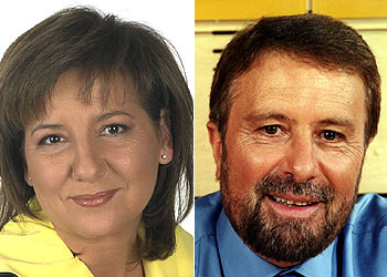 Olga Viza y Julio César Iglesias.