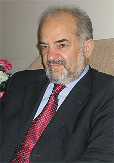 Ibrahim al Yafari, durante la entrevista en Bagdad.