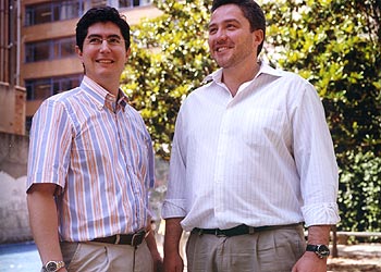 Fernando Trías de Bes y Álex Rovira, en Barcelona.