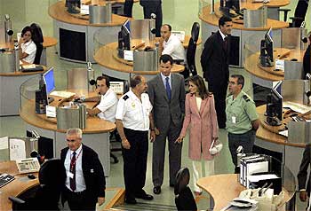 LOS PRÍNCIPES, EN EL CENTRO DE EMERGENCIAS.