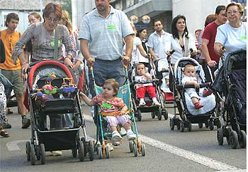 Protesta con carritos
