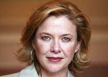 Annette Bening, ayer en San Sebastián.