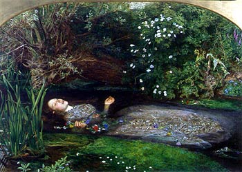 Ofelia  (1851-52), de John Everett Millais.