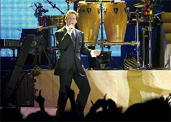 El cantante mexicano Luis Miguel, ayer en Las Ventas.