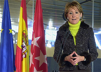 La presidenta de la Comunidad de Madrid, Esperanza Aguirre.