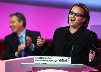 Bono, con los laboristas