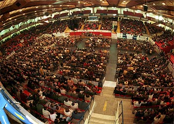 Vista general de una junta general de accionistas.