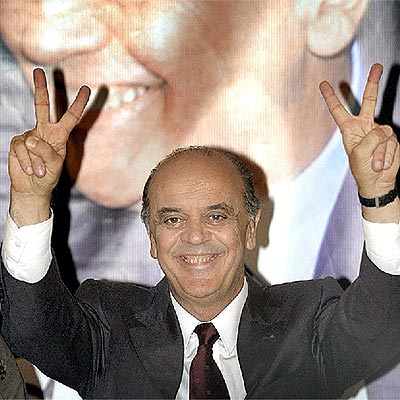 El candidato a la alcaldía de São Paulo José Serra.