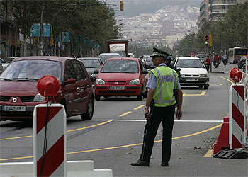 La restricición de tráfico en la Meridiana no colapsa la circulación en el primer día