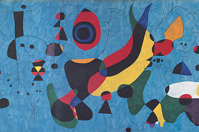  Pintura mural  que Joan Miró realizó en 1947 para el hotel Plaza de Cincinnati.