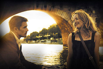 Ethan Hawke y Julie Delpy, en  Antes del atardecer. 