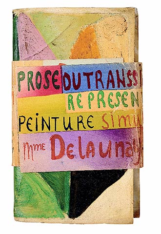 Portada de  La Prose du transsibérian et de la petite Jehanne de France,  de Sonia Delaunay, del Museo Zadkine.