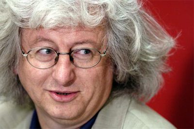 Peter Esterházy ayer en la Feria del Libro de Francfort.