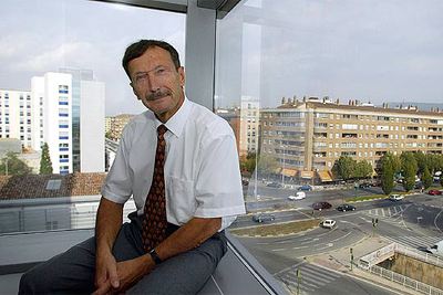 Rolf Zinkernagel, el viernes en el Centro de Investigación Médica Aplicada (CIMA) de la Universidad de Navarra.