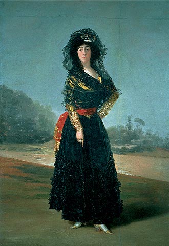  La duquesa de Alba con mantilla  (1797), de Goya (Hispanic Society of America).