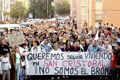 San Cristóbal sale a la calle