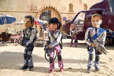 Una escena de  Team America,  la nueva película de los autores de  South Park. 