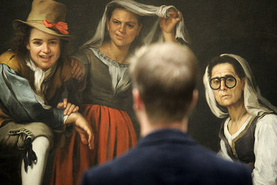 El cuadro  Cuatro figuras en un escalón  (hacia 1655-1660), de Murillo (Fort Worth, Tejas).