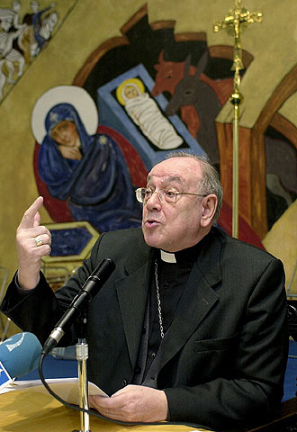 Fernando Sebastián, arzobispo de Pamplona y vicepresidente de la CEE.