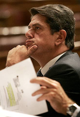 El ex ministro de Defensa Federico Trillo, en el Congreso.