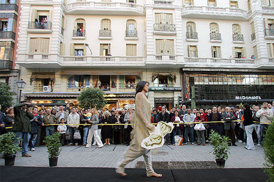 Desfile vecinal en Montera