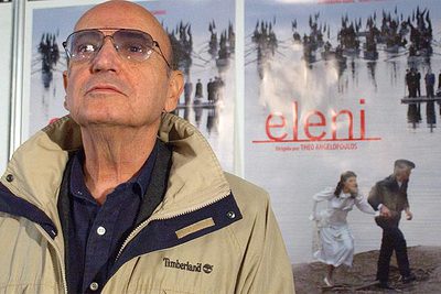 Theo Angelopoulos, durante la presentación de su película  Eleni  en Valladolid . 
