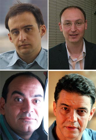 De izquierda a derecha, Alejandro Amenábar, Fran Llorente, José Corbacho y Joaquim Maria Puyal.