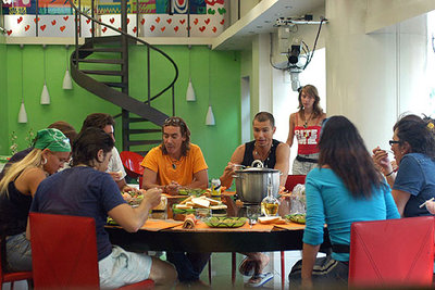 Concursantes en la sexta entrega del programa  Gran Hermano .